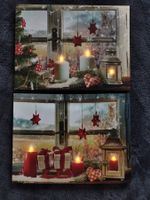 Beleuchtete Weihnachtsbilder (2 Stk.)
