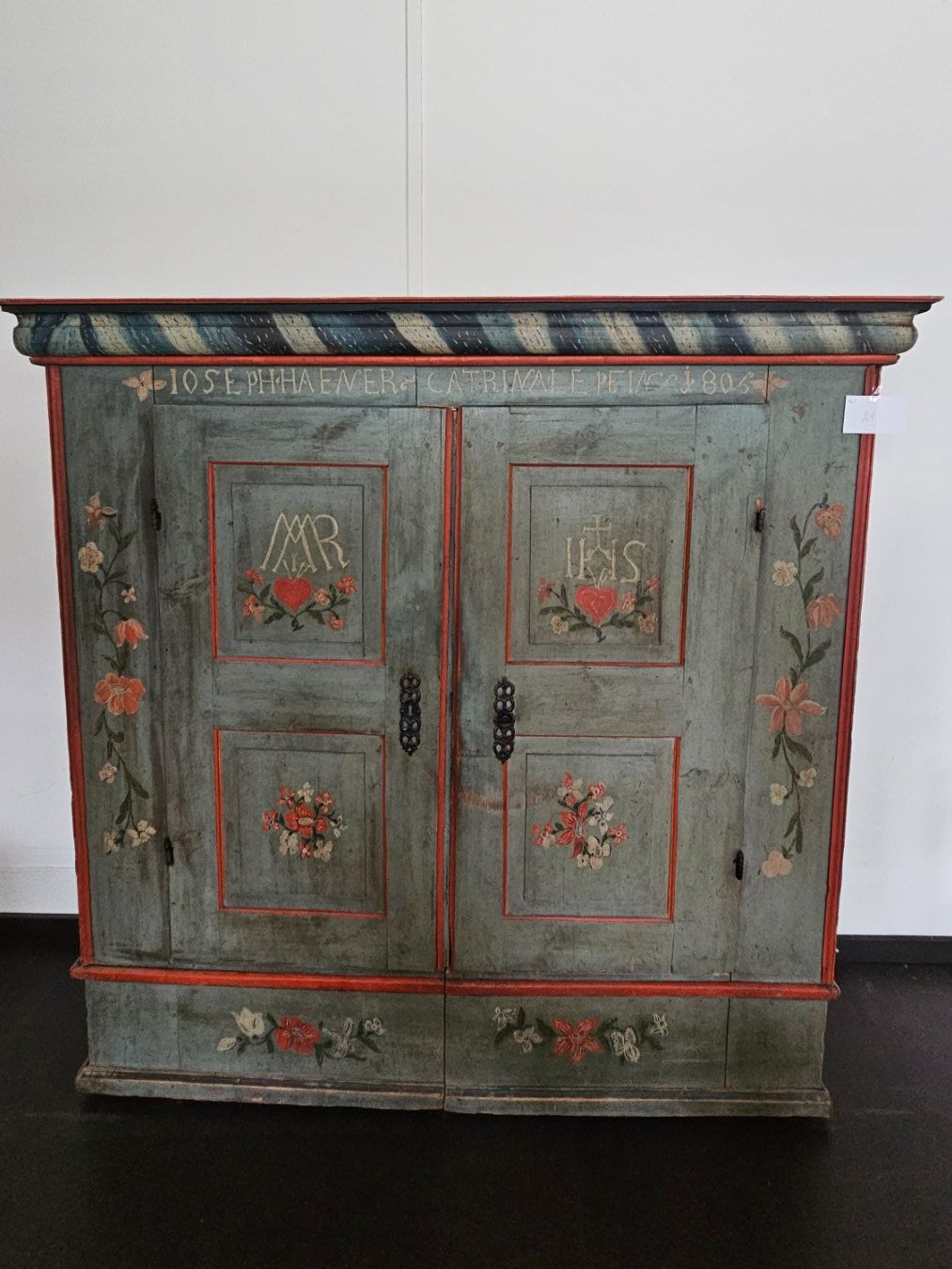 Schränke: Bemalten Bauernschrank – Gebraucht aus Diessenhofen von Osio 8