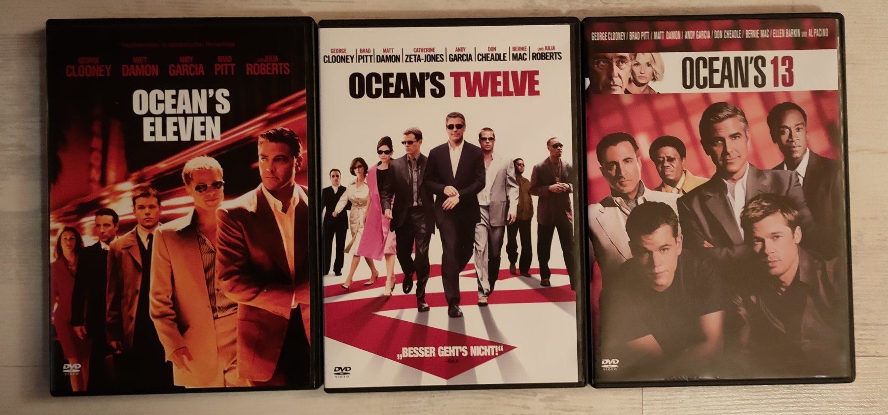 Alle DVDs: Ocean's eleven & Ocean's twelve & Ocean's 13 – Gebraucht aus Rothrist von FLUEWALD