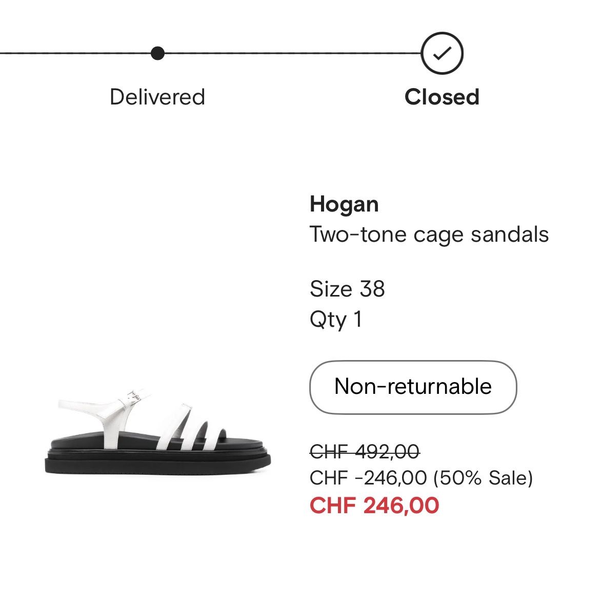 Hogan Scarpe da donna: Hogan two-tone cage sandals – Usato da Schlieren venduto da tan_5tgy 4