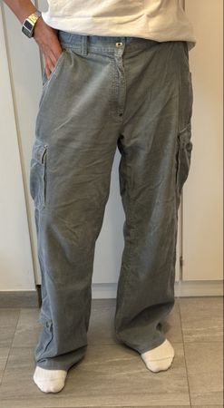 Pantalon cargo bleu gris homme taille L bon état