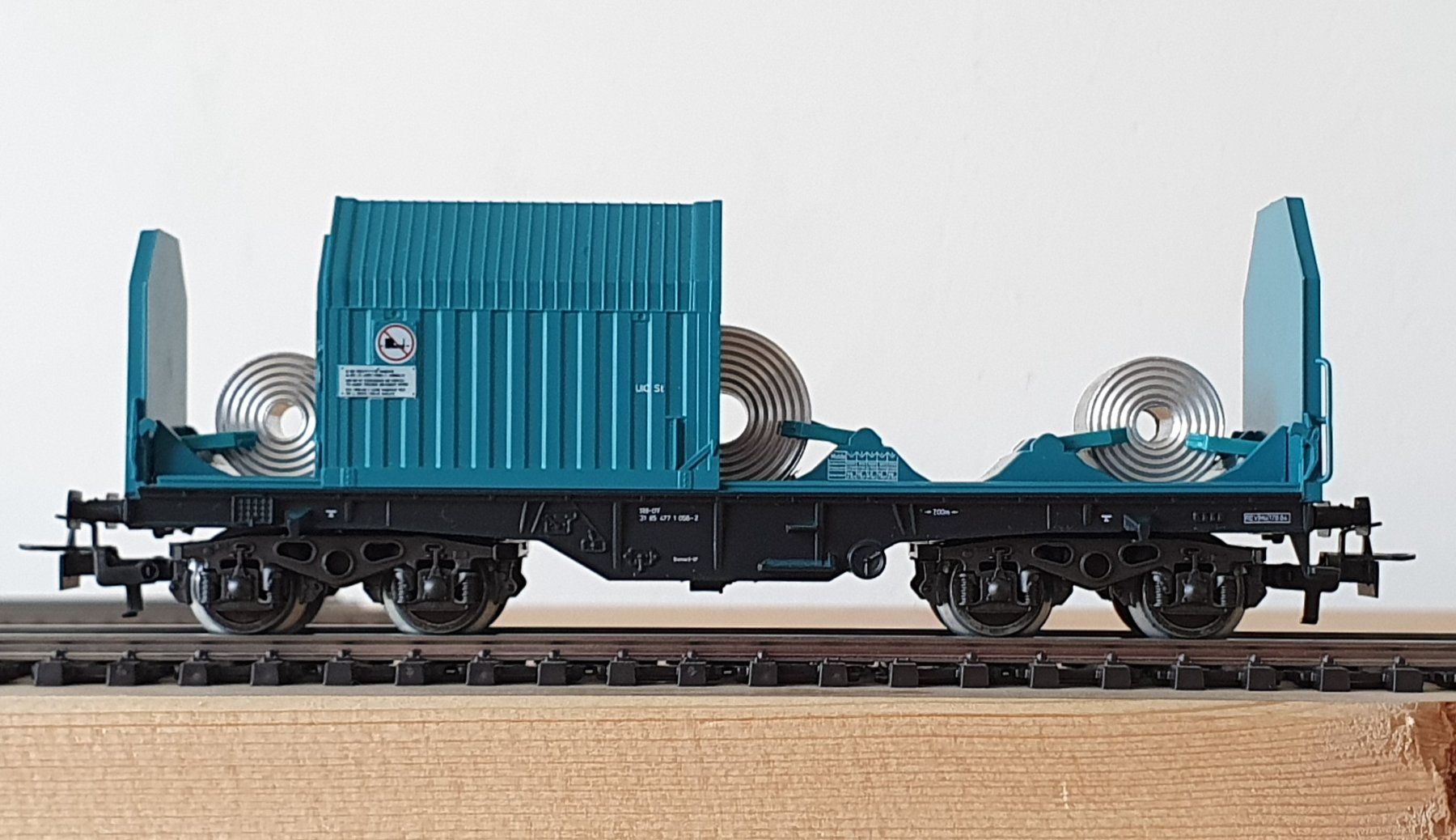 Märklin 4687 Drehgestellwagen mit Teleskophauben SBB in OVP (Gebraucht ...