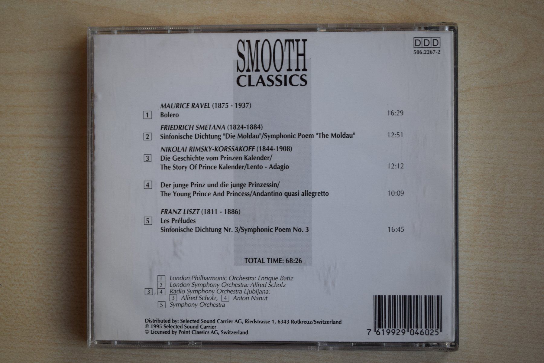 CD: SMOOTH CLASSICS: SYMPHONIC POEMS(397) – Usato da Reutigen venduto da DONDON55 1
