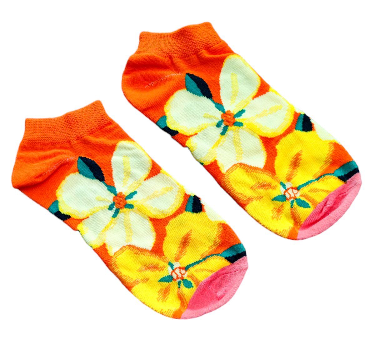 Socken: Sneaker-Socken Blumen / Flowers – Neu und originalverpackt aus Zürich von amysmith