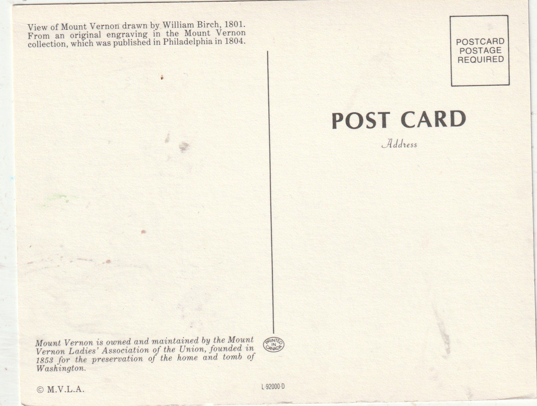 Cartoline postali: Mont Vernon – Usato da Lumbrein venduto da made02 1