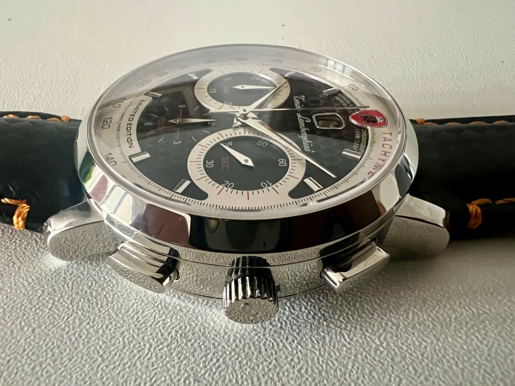 Lamborghini Uhren: LAMBORGHINI 1947 Automatic Chronograph Ltd.x/100, SRP 3300.- – Neu und originalverpackt aus Le Mont-sur-Lausanne von LycaGallery 4