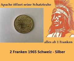 2 Franken 1965 - Silber - Schweiz