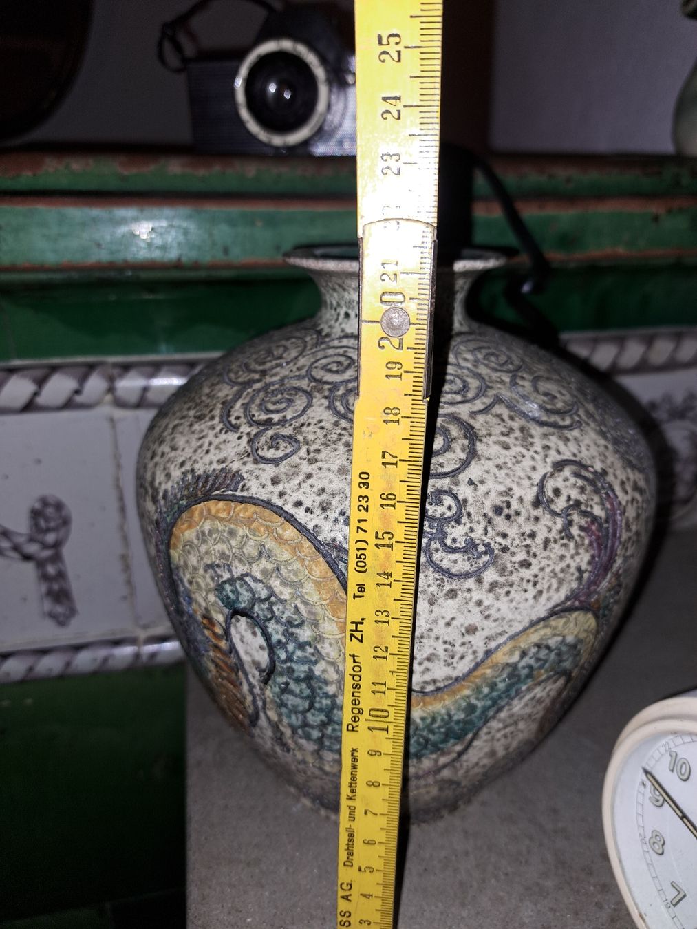 Vasen & Gefässe: Handbemalte Vintage Vase  – Gebraucht aus Kölliken von Upcycling-by-Mc-TAM 6
