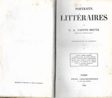 Portraits littéraires 1845