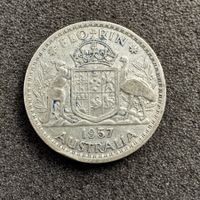1 Florin Silber Australien 1957