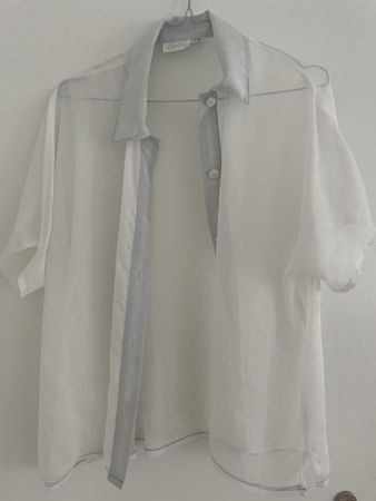 Transparente Bluse Gr. 38