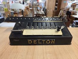 Antike Rechenmaschine BUNZEL DELTON funktionsfähig