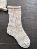 SOCKEN - HANDGESTRICKT - WOLLSOCKEN CA GRÖSSE 34/35