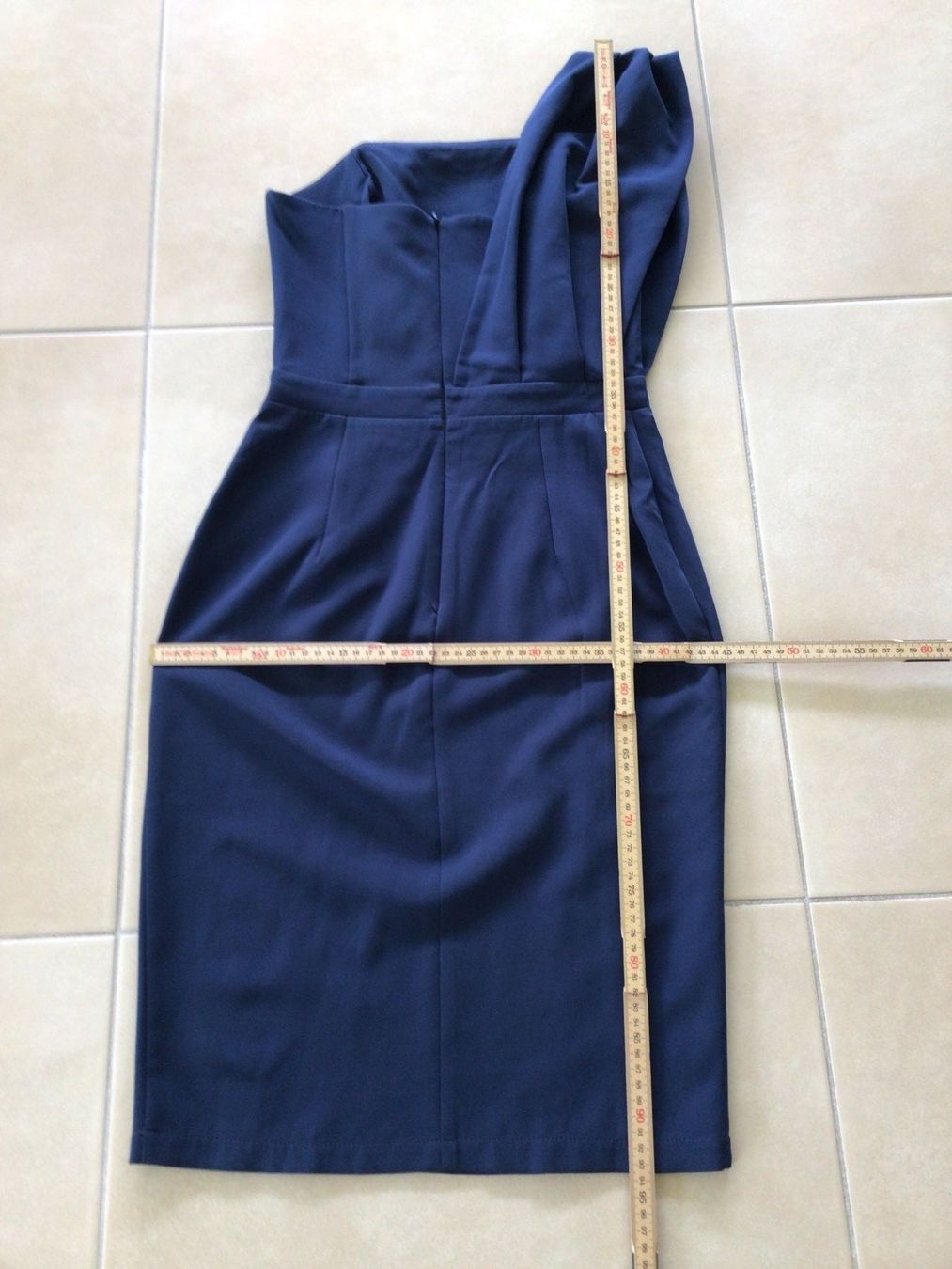 Vestiti: Elegantes Kleid, One-Shoulder, dunkelblau, Gr. S – Usato da Frauenfeld venduto da Stehojen 5