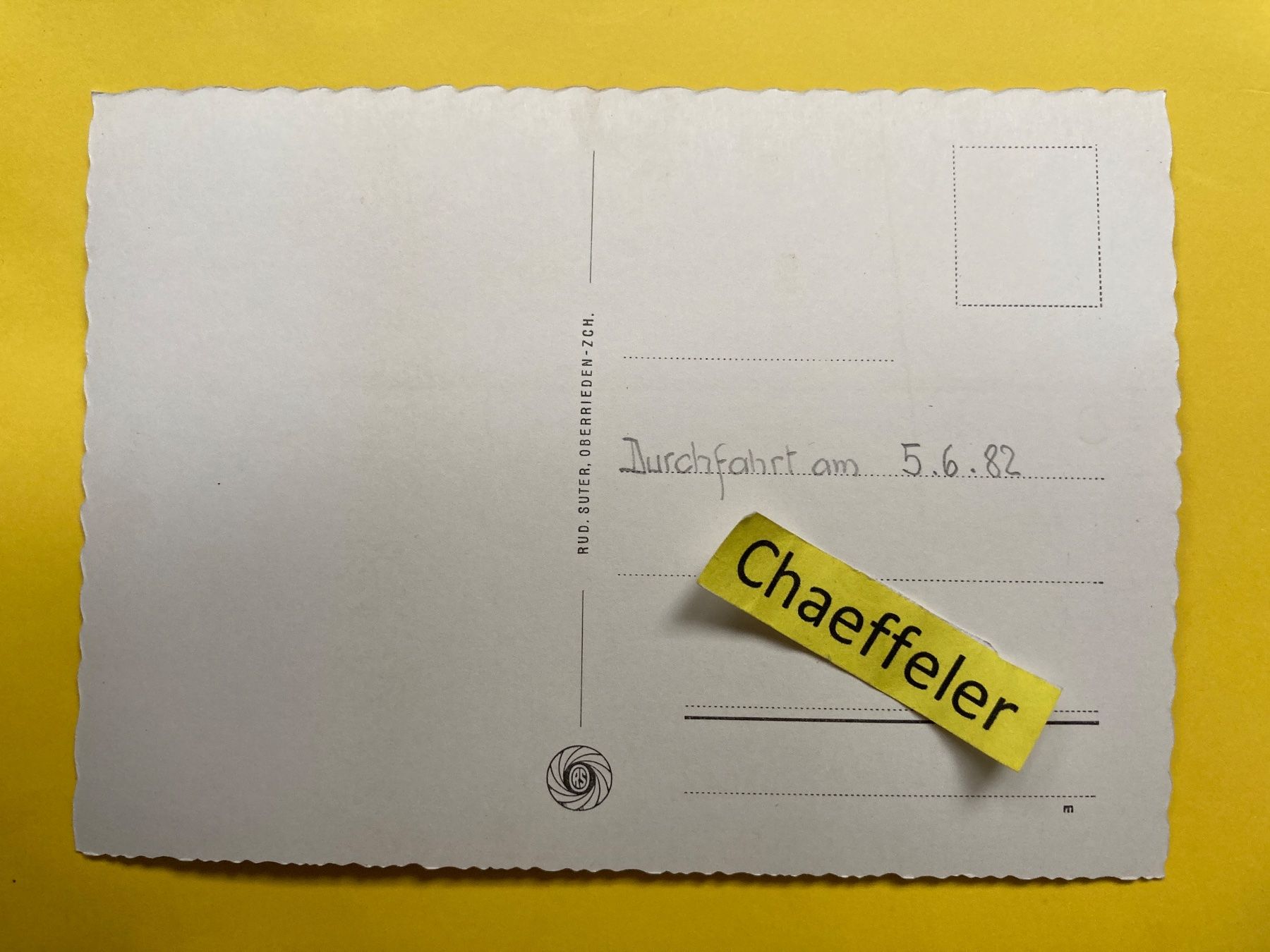 Ansichtskarten: 1982. 14538. Lukmanierstrasse ob Disentis – Gebraucht aus Zürich von Chaeffeler 1