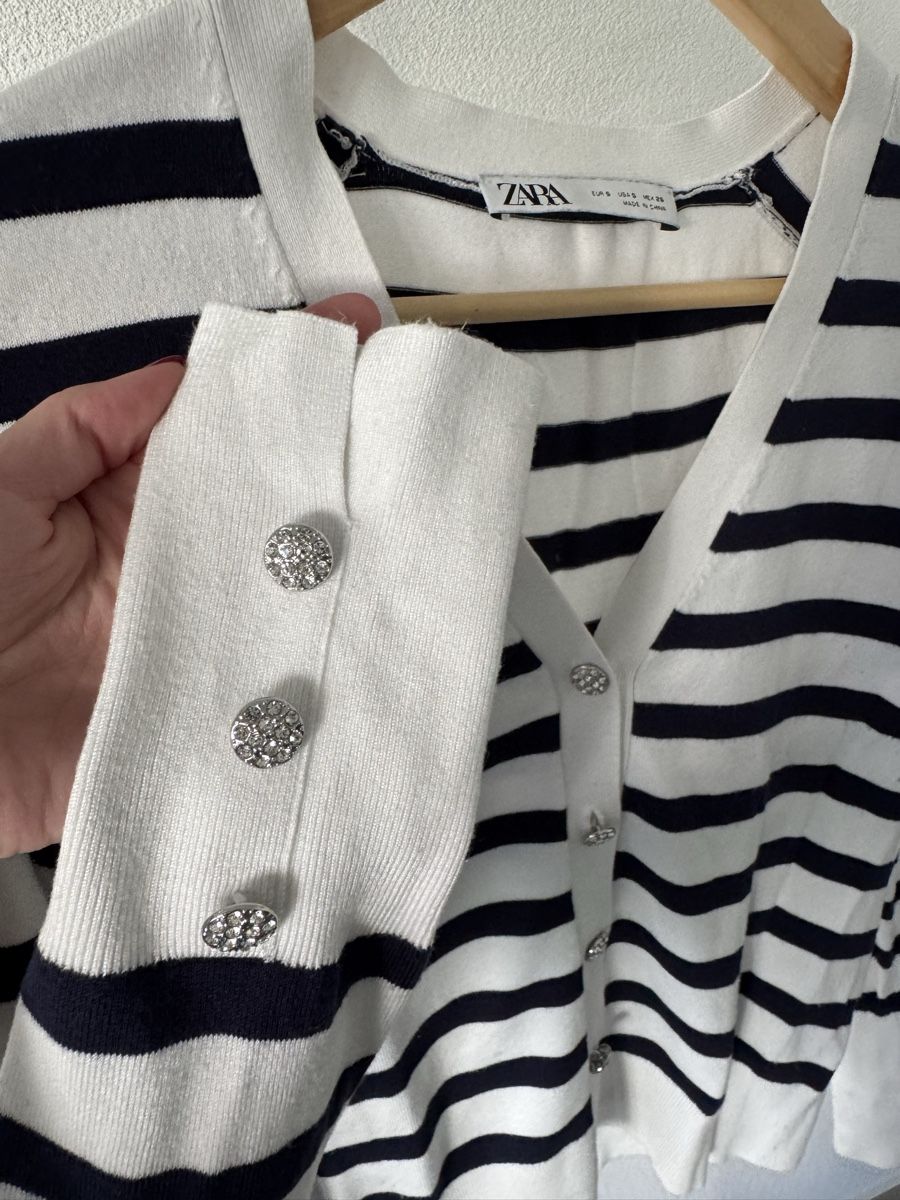 Zara Maglioni & Felpe: Blau-weiss gestreifter Pullover von Zara, S – Nuovo (secondo la descrizione) da Granges VS venduto da rvn 2