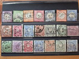 DE-Briefmarken gestempelt auf Karte A20 Zustand gemäss Bild