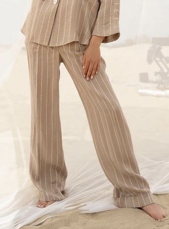 Designer-Sommerhose mit hoher Taille 
