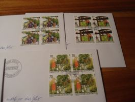 Liechtenstein 2003, Jahreszeit, FDC Satz, Einzel + 4erblock