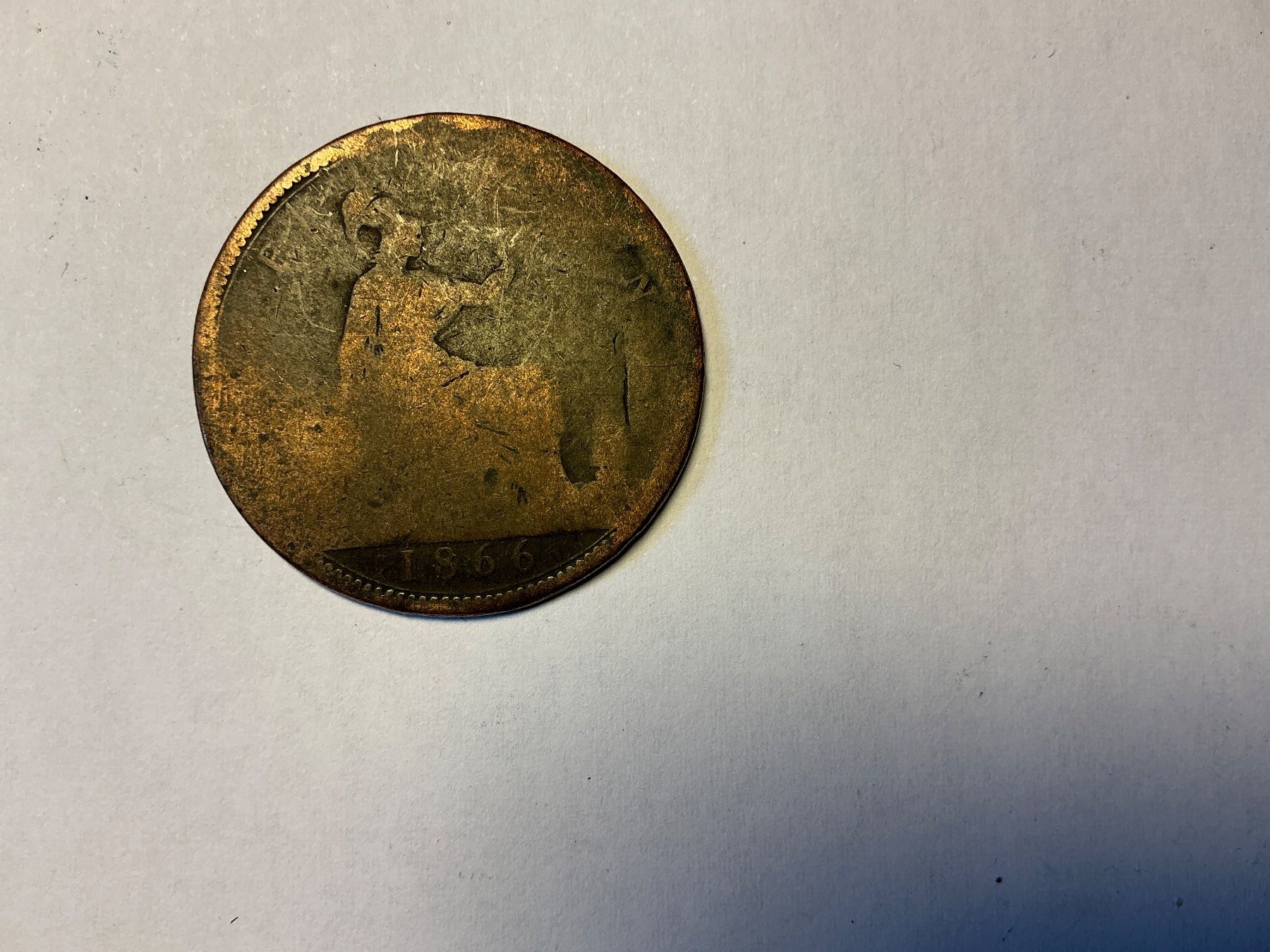 Alle Münzen: Queen Victoria 1866 1 Penny – Gebraucht aus Maur von 20hcodracir11 1
