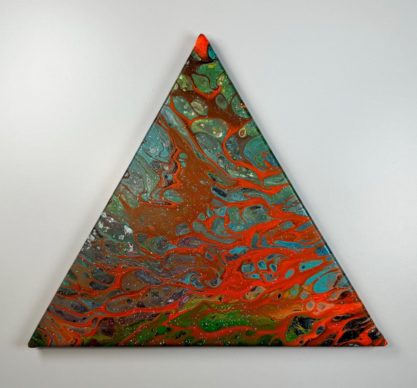 Dipinti: Acryl-Flüssigmalerei, Dreieck – Usato da Schlieren venduto da MayaSheng1983
