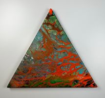 Acryl-Flüssigmalerei, Dreieck