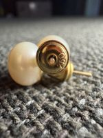 Clous d’oreilles or 750 et perles