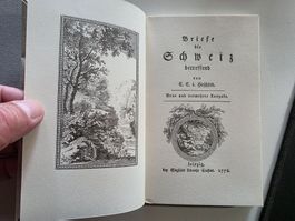 Briefe die Schweiz betreffend - Hirschfeld 1776 Reprint 1961