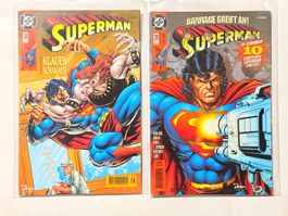 Superman Comic Nr. 38 und Nr. 39 im Schutzumschlag
