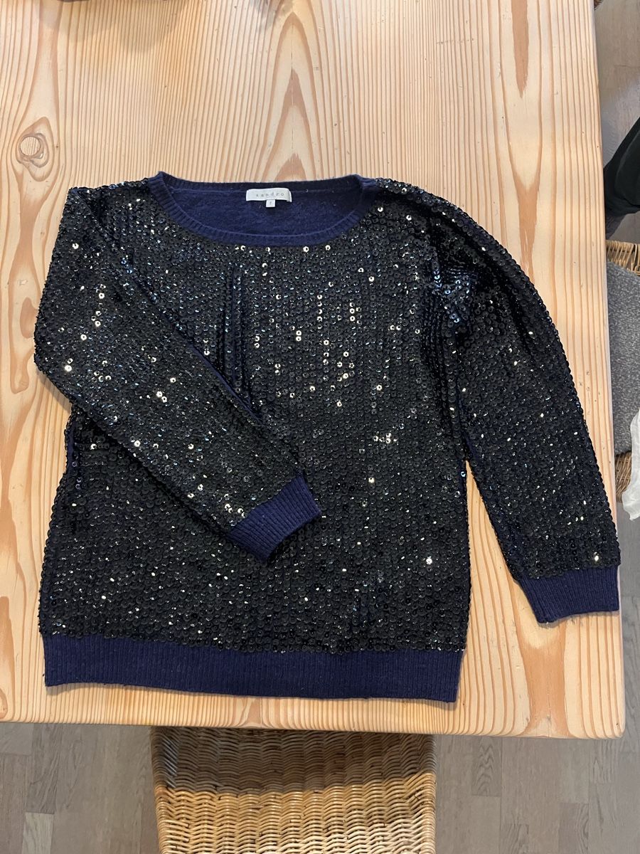 Sandro Maglioni & Felpe: Sandro Pailletten Kaschmir-Pullover, Grösse 2, neuwertig – Nuovo (secondo la descrizione) da Zürich venduto da noe_9dc2