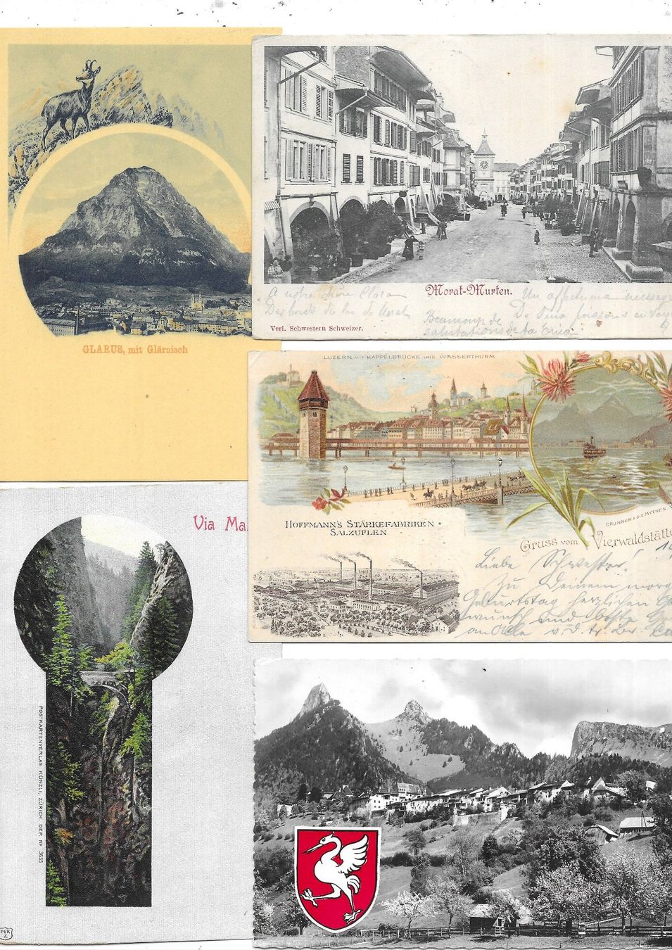 Cartoline postali: 1300 Stk kleinformatige Ansichtskarten 1900-1960 (ca.7.5 kg) – Usato da Schocherswil venduto da prinzipal60 8