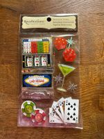 Casino-Sticker: Würfel, Karten, Jetons, Las Vegas