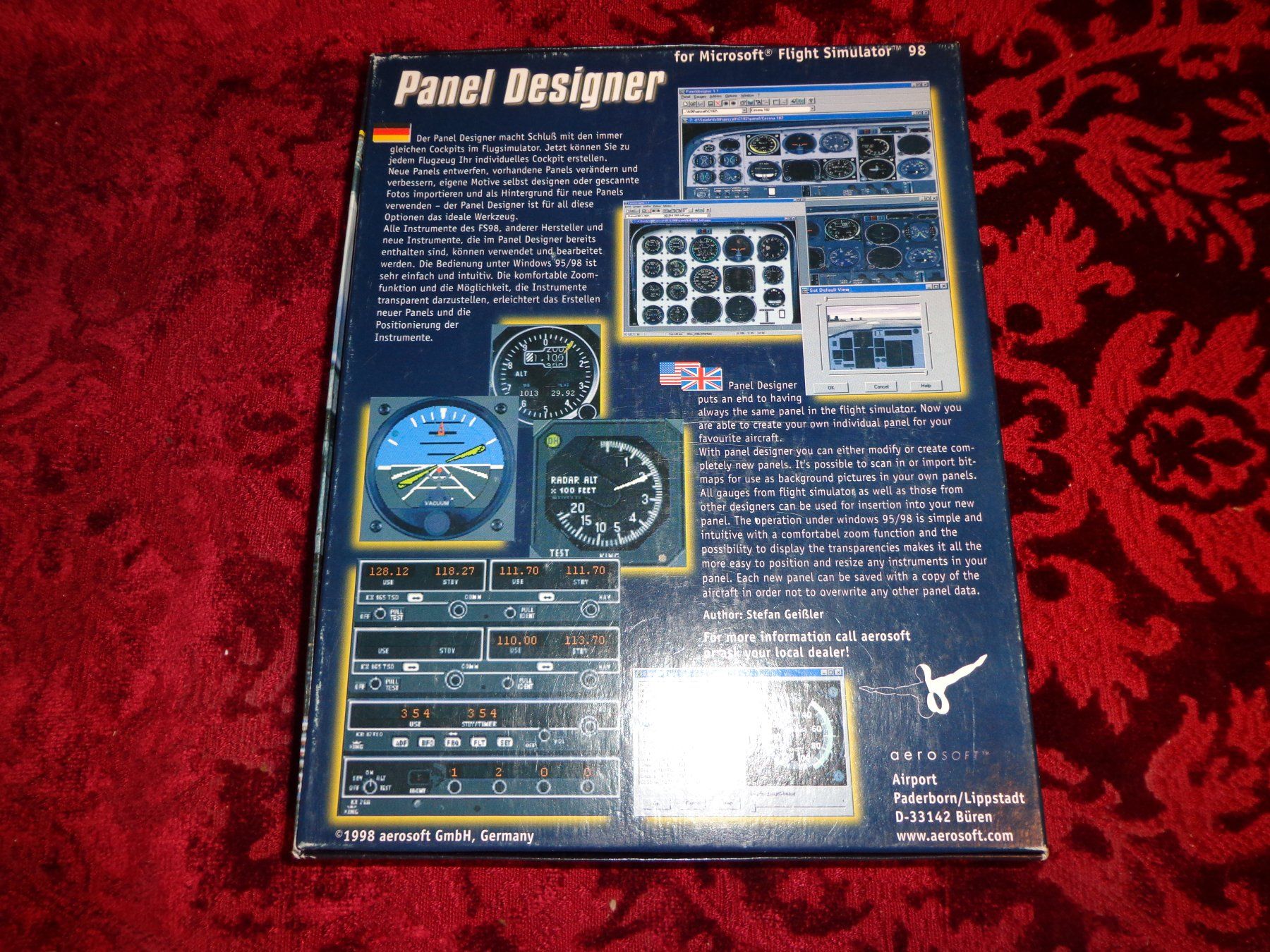 Spiele: FS98 Panel Designer + Europa 1+3 Addons (PC CD-Rom) – Gebraucht aus Ligornetto von Faffarel 2
