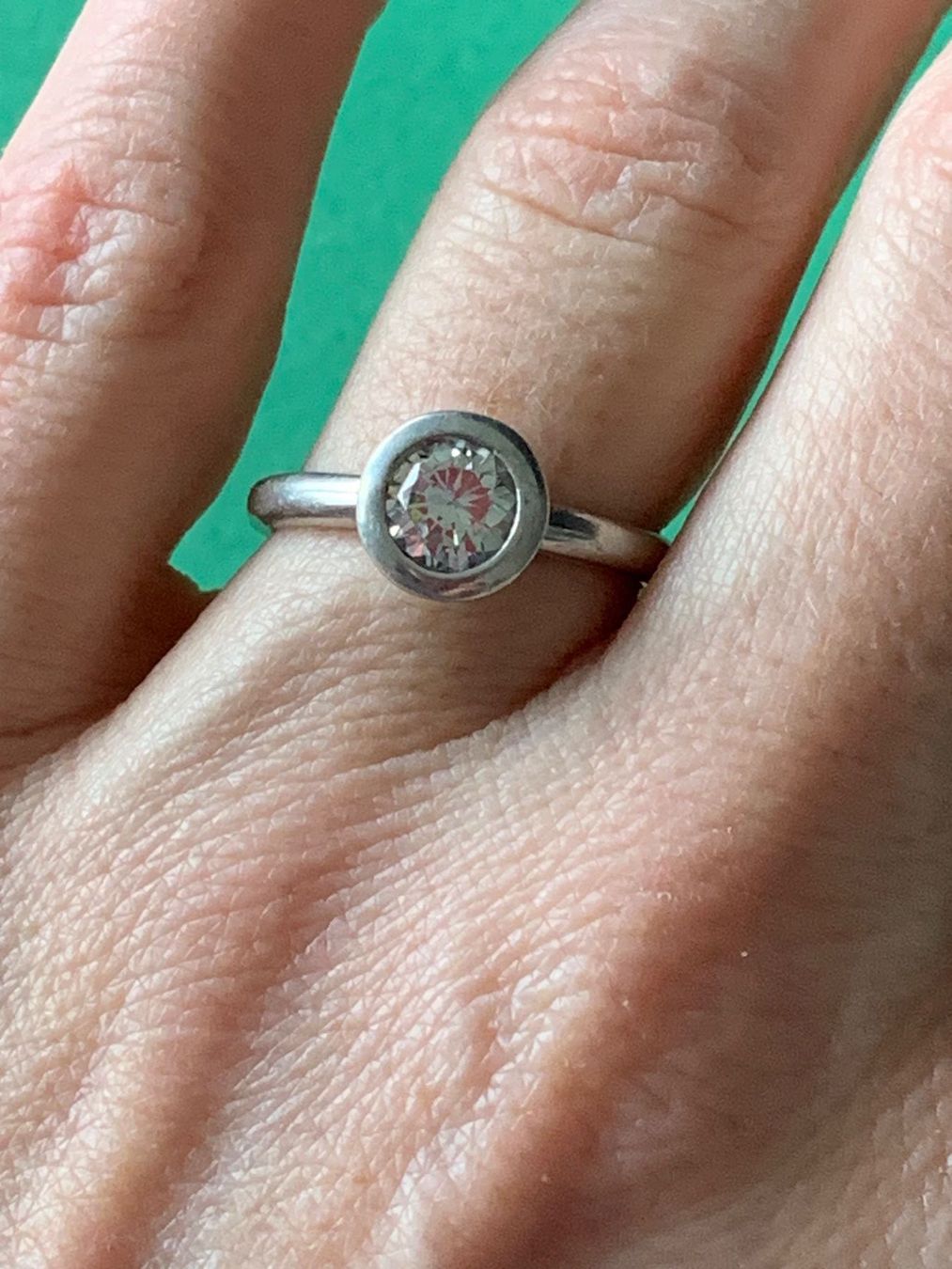 Anelli: Silberring rundes Auge (56) – Usato da Laufen venduto da Bellebellezza 1