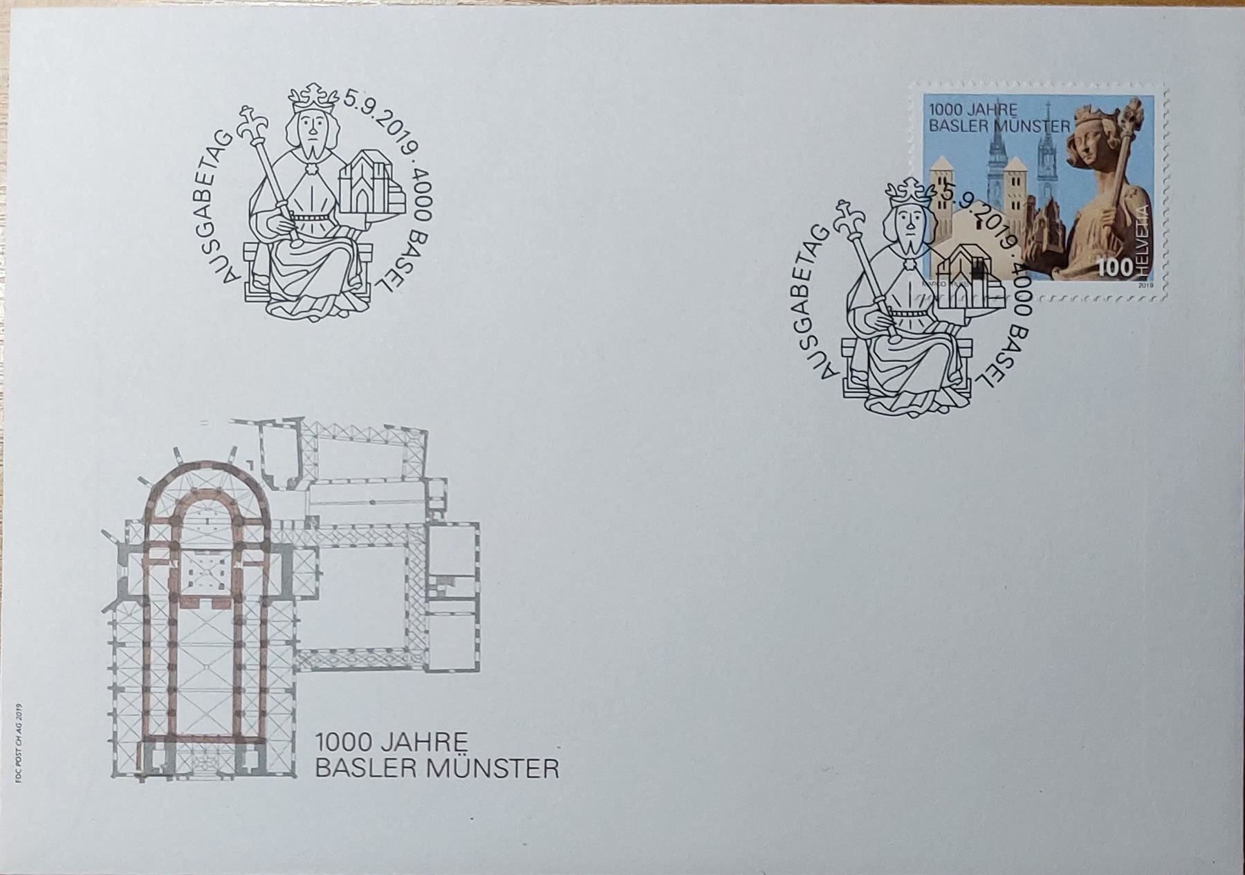Alle Briefmarken: F1745 - Münster de Bâle – Gebraucht aus Trélex von Phil_Albert