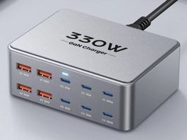 330W GaN USB-C Ladegerät PD 3.0 QC 3.0 Multiport Schnell
