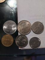Collection de 6 pièces de roupies indiennes anciennes, idéal