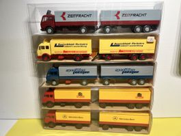 Wiking 5x MB 1632 Fernlastzüge in 1/87