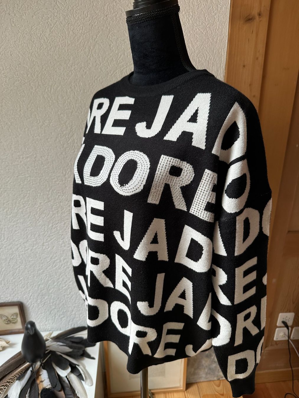 Maglioni & Felpe: Pullover geometrisch Schrift Glitzer M neu! – Nuovo (secondo la descrizione) da Gümmenen venduto da FelizitasHermann 1