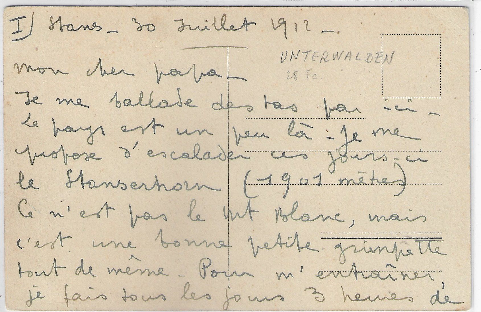 Cartoline postali: Stansstad mit Pilatus – Usato da Ettingen venduto da Kartenplanet 1