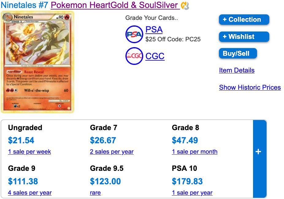 Pokémon Carte collezionabili: Ninetales Holo 7 – Usato da Zürich venduto da PEACECOCOON 3