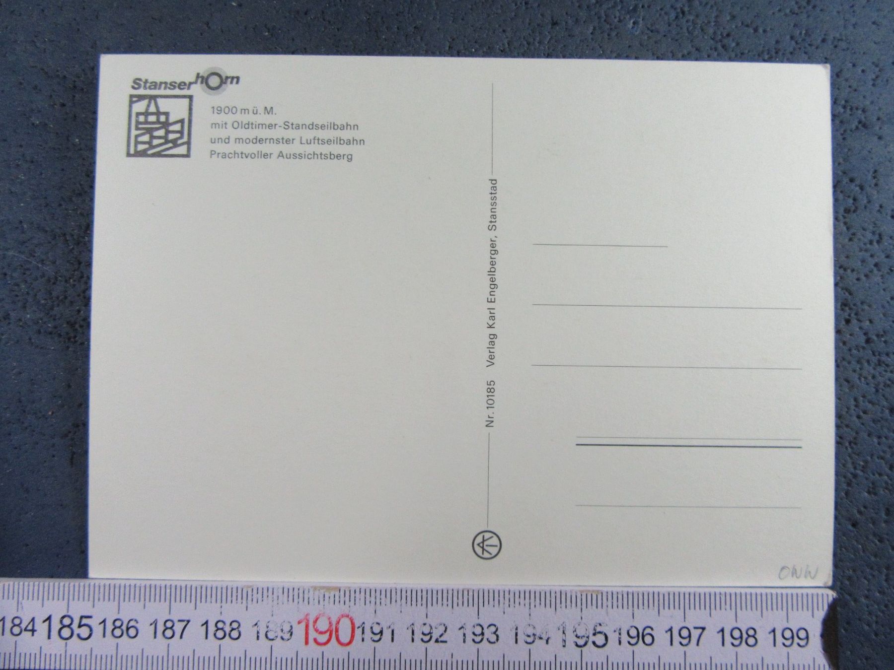 Ansichtskarten: STANSERHORN OLDTIMER-STANDSEILBAHN NEUSTE LUFTSEILBAHN ONW – Gebraucht aus Ettingen von Hausi4711 1