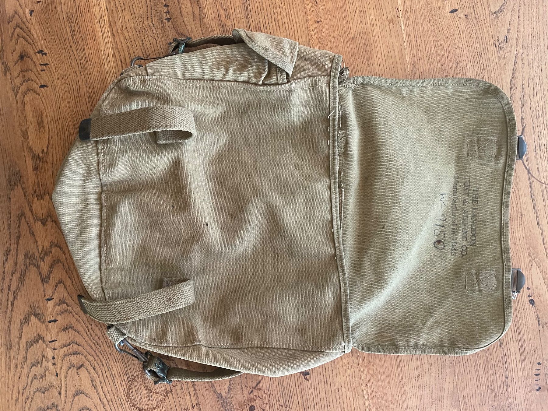 US Army Uniformi: Original WW2 US ARMY musette 1942 – Usato da Oberbütschel venduto da Woodie2005 2