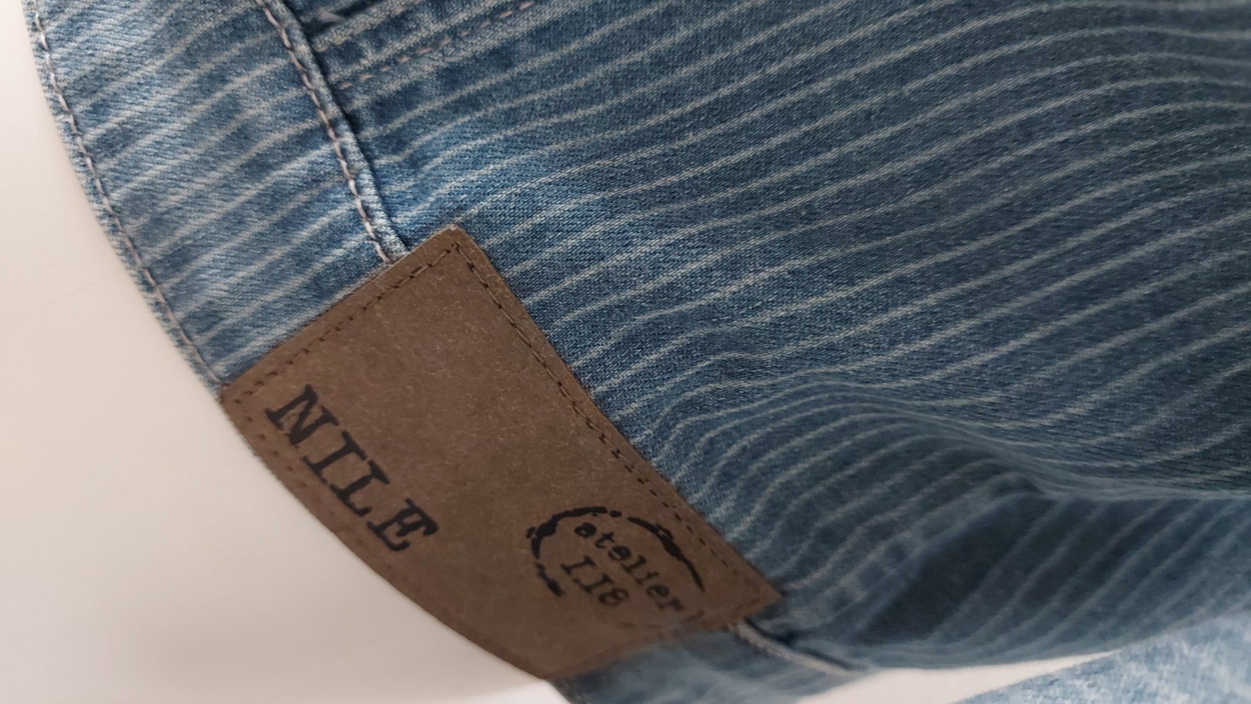 Nile Jacken: Gestreifte NILE Jeansjacke Gr. S – Gebraucht aus langenthal von rundholz7 5