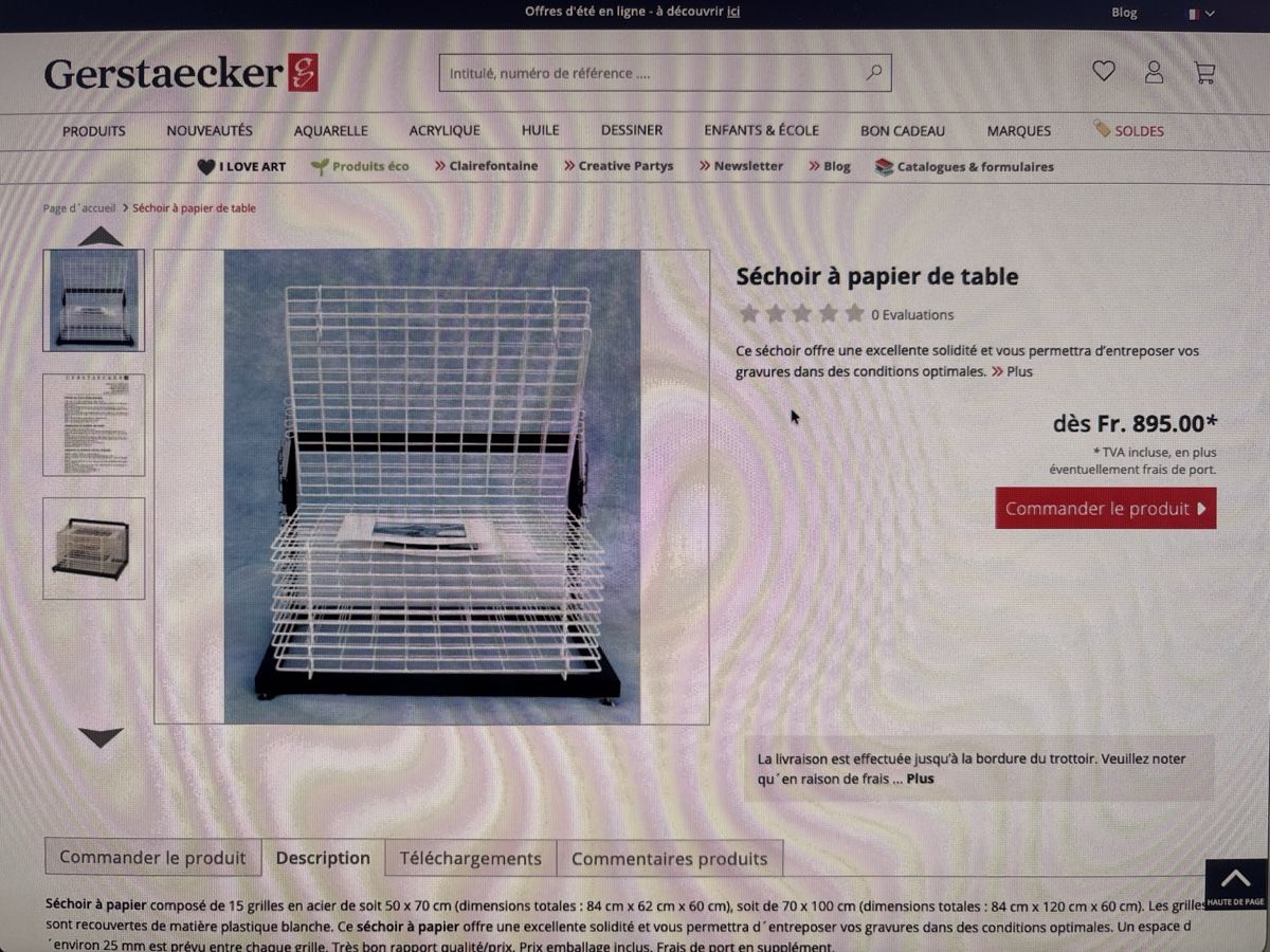 Tutti gli attrezzi: Séchoir à papier de table – Nuovo (secondo la descrizione) da La Tour-de-Peilz venduto da rob_x2sc 1