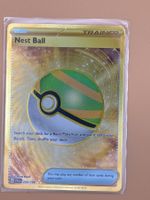 255/198 Nest Ball It Trainer gold Karte pokemon Eng 2023 neu