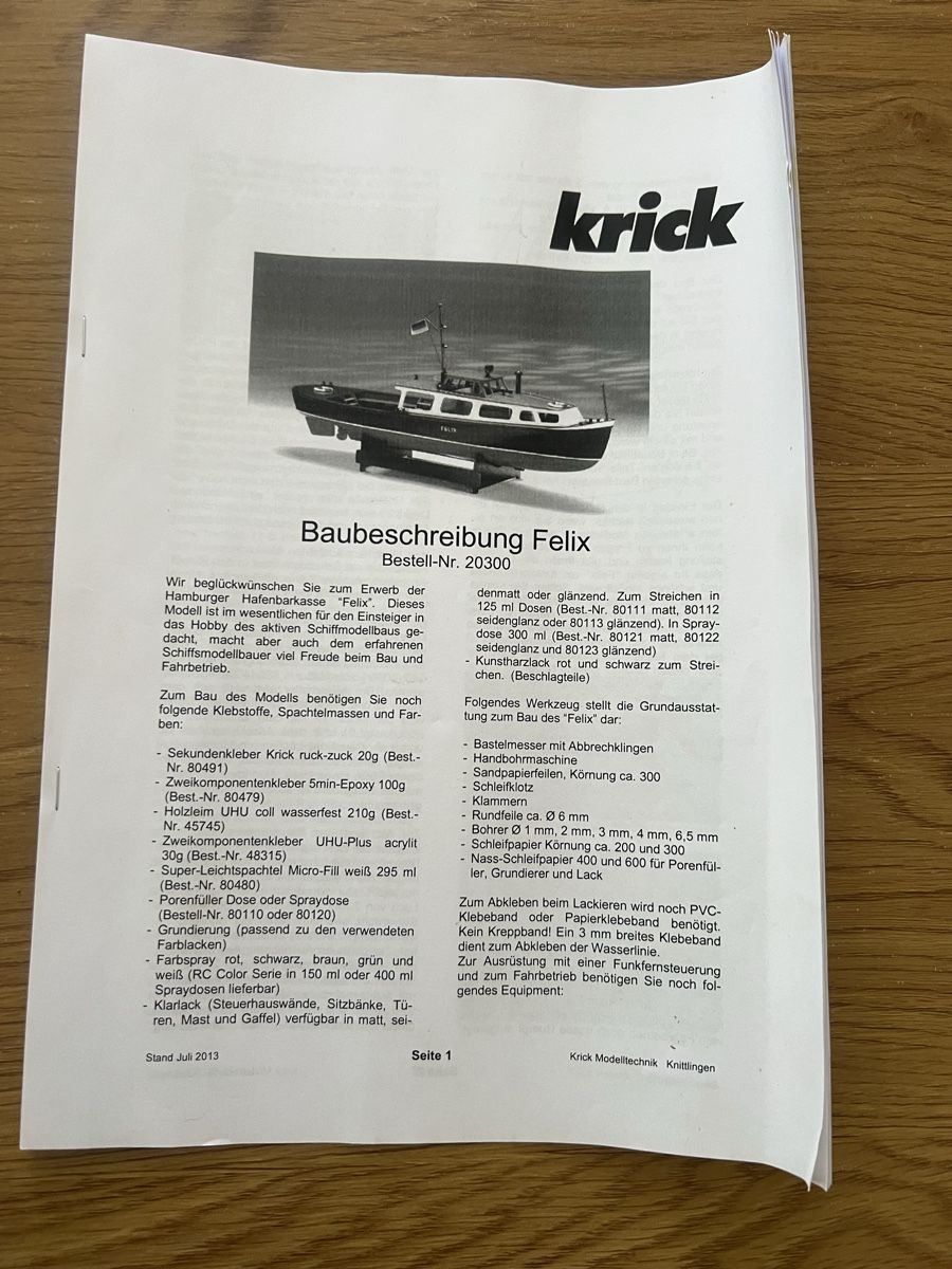 Modellismo RC: Hafenbarkasse FELIX – Usato da Zunzgen venduto da Snoopy1993 6