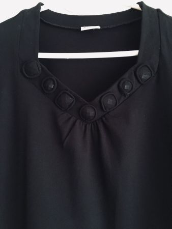 Neues festliches schwarzes Shirt 3/4 Arm