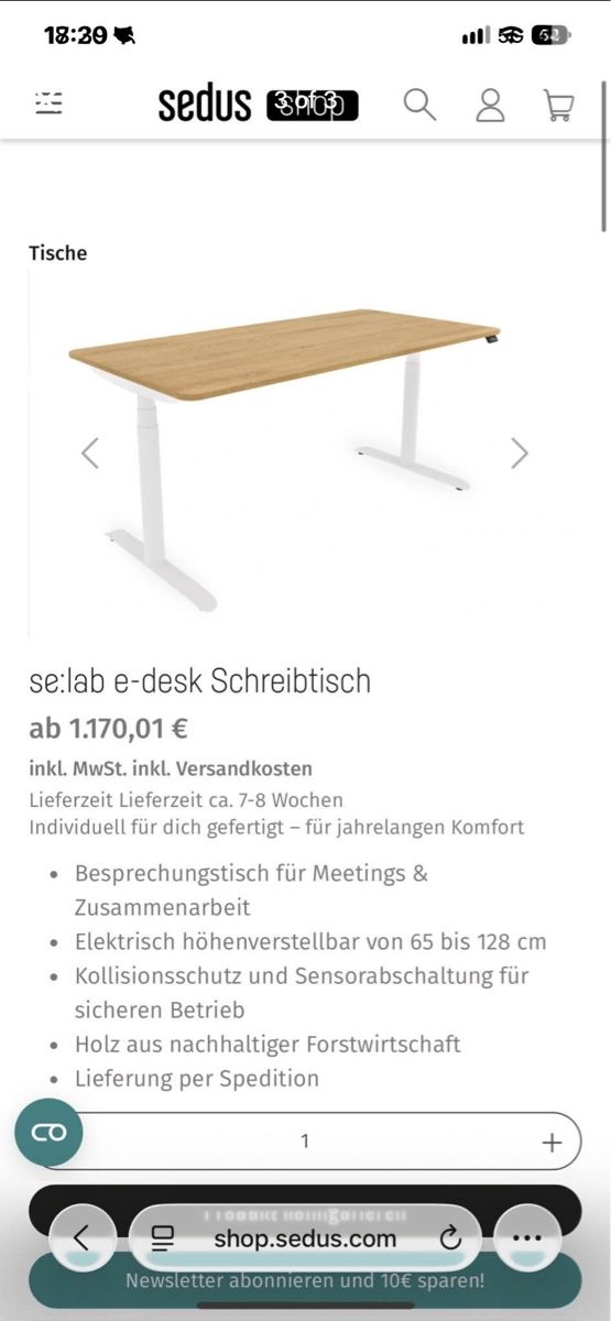 Sedus Schreibtische: Stehpult – Gebraucht aus Bern von val_ren 1