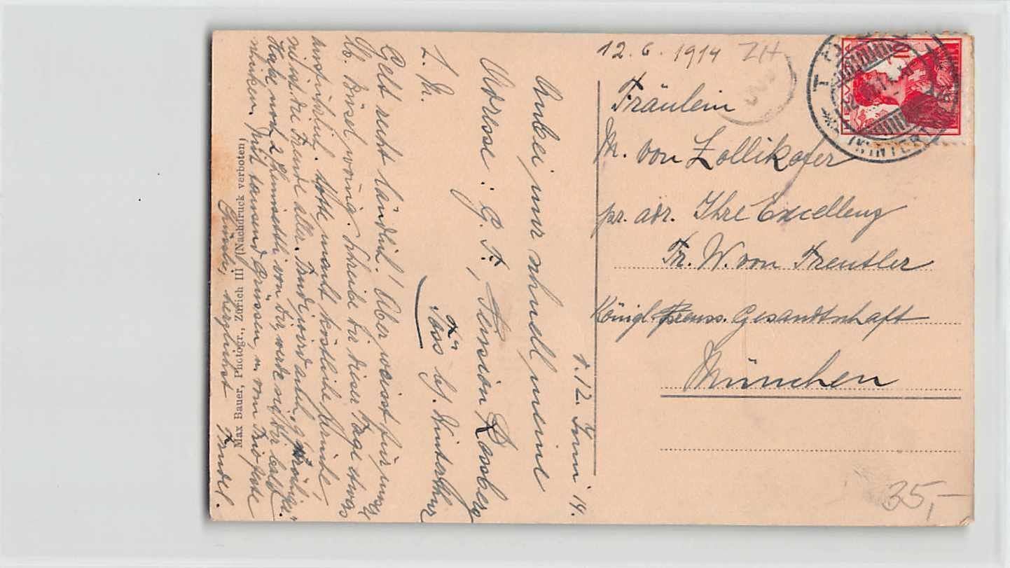 Cartoline postali: Gruss aus ROSSBERG 1914 TÖSS – Usato da Winterthur venduto da SchatzchischtliWinti 1